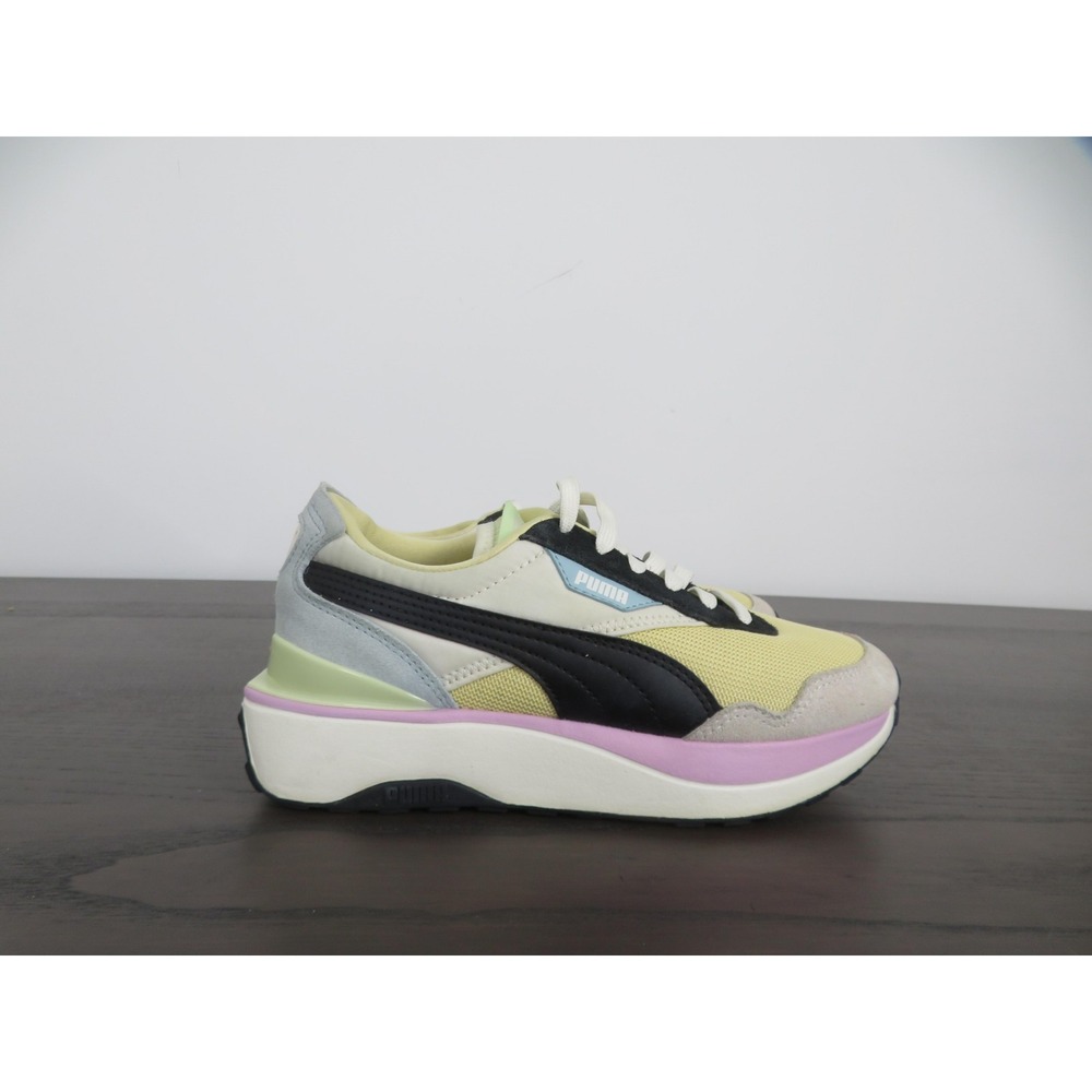 Puma Cruise Rider Shoes Womens 7 Yellow Pastel Athletic Sneakers 375072-53